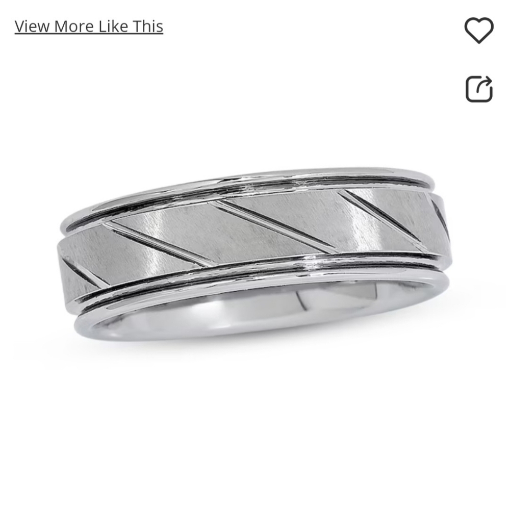 Kay Jewelers 7mm Wedding Band Tungsten Men's Ring